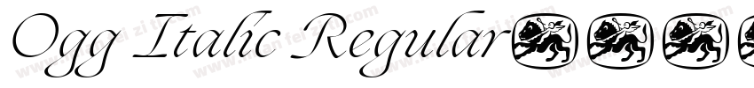 Ogg Italic Regular字体转换